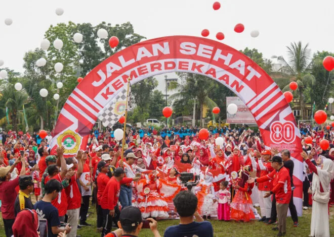 DPD LDII Kota Samarinda Rayakan HUT ke-80 RI dengan Jalan Sehat dan Aksi Peduli Lingkungan