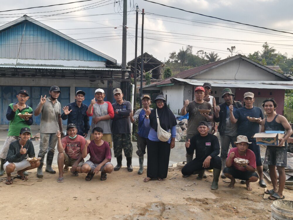 PAC LDII Harapan Baru Gotong Royong Dukung Pengecoran Jalan Jati 4